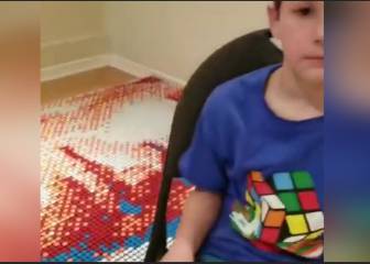 Increíble retrato de John Cena hecho con cubos rubik