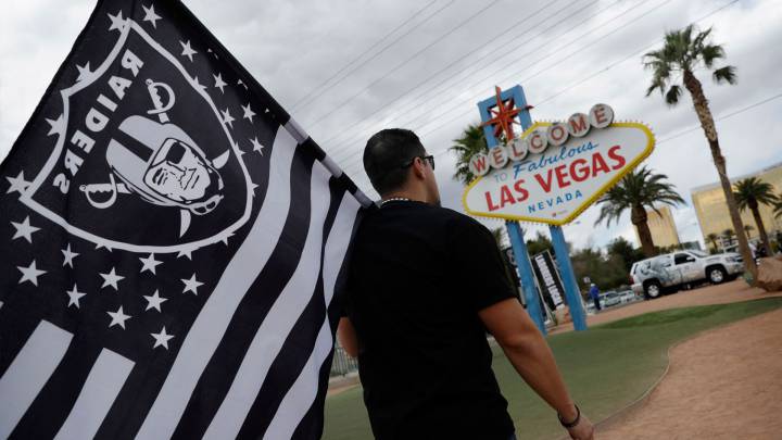Fan de Raiders en Las Vegas