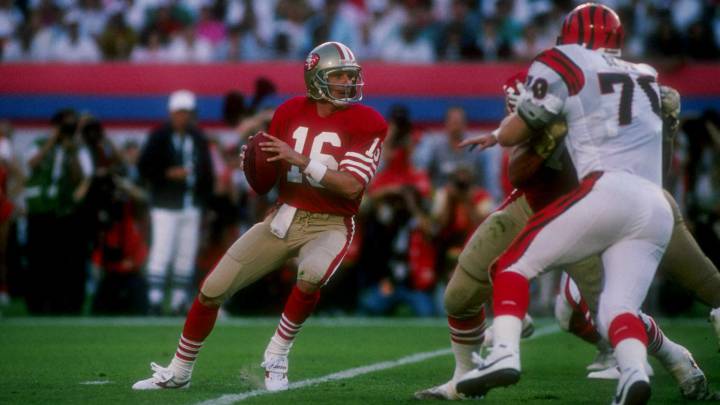 Joe Montana con 49ers en Super Bowl