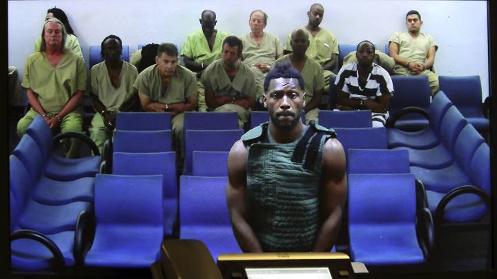 Antonio Brown en juicio