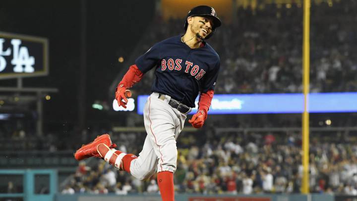 Mookie Betts en partido de los Red Sox