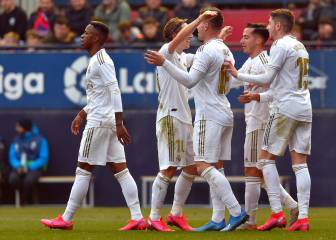 Madrid mantiene el liderato tras golear al Osasuna