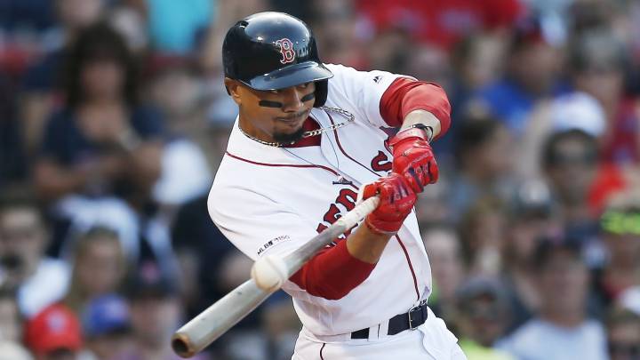 Mookie Betts con los Red Sox