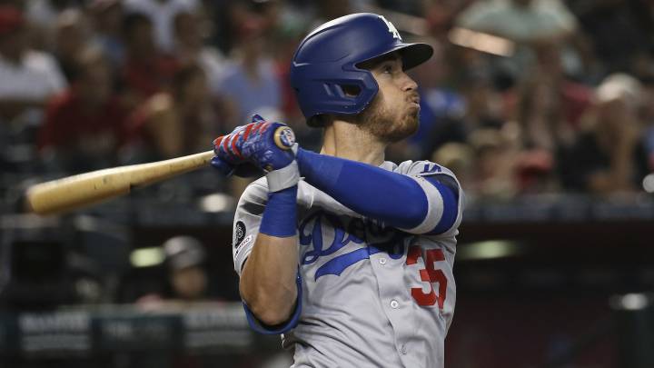 Cody Bellinger en partido de los Dodgers