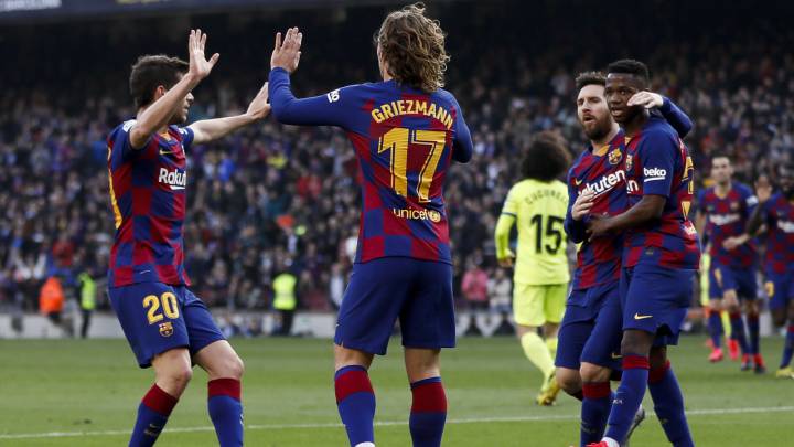 Barcelona sufre pero le gana 2 - 1 a Getafe en el Camp Nou