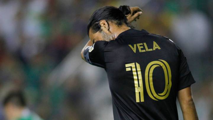 Carlos Vela durante el juego entre León y LAFC de Concacaf Champions League.