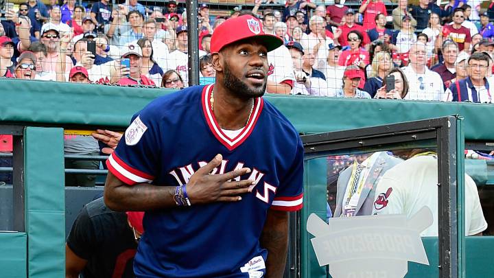 LeBron James en Progressive Field