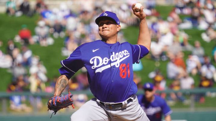 Víctor González con los Dodgers