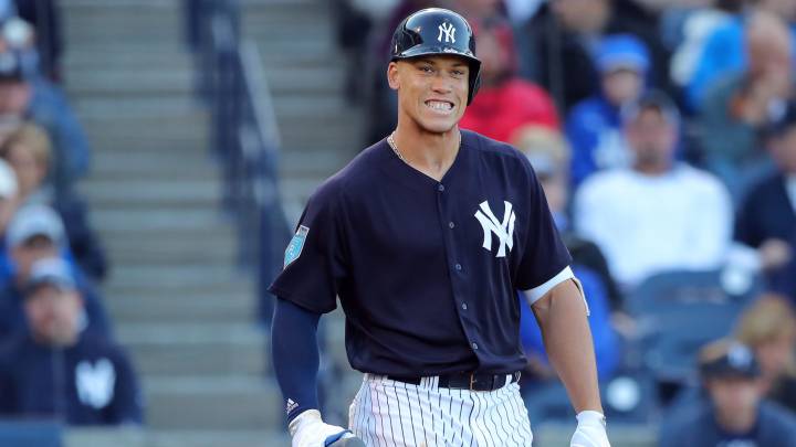 Aaron Judge en partido de los Yankees