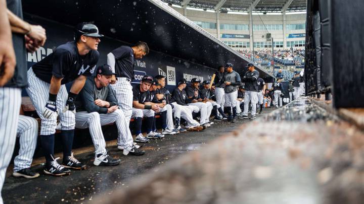 Dugout de los Yankees