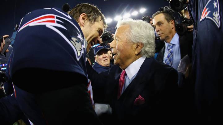 Tom Brady y Robert Kraft