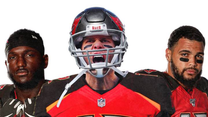Fotomontaje de Tom Brady con los Buccaneers