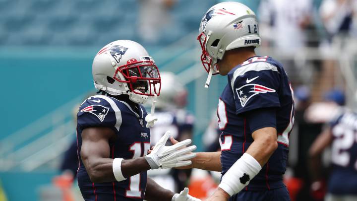 Antonio Brown y Tom Brady