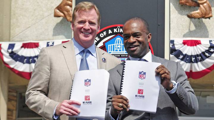 Roger Goodell y DeMaurice Smith