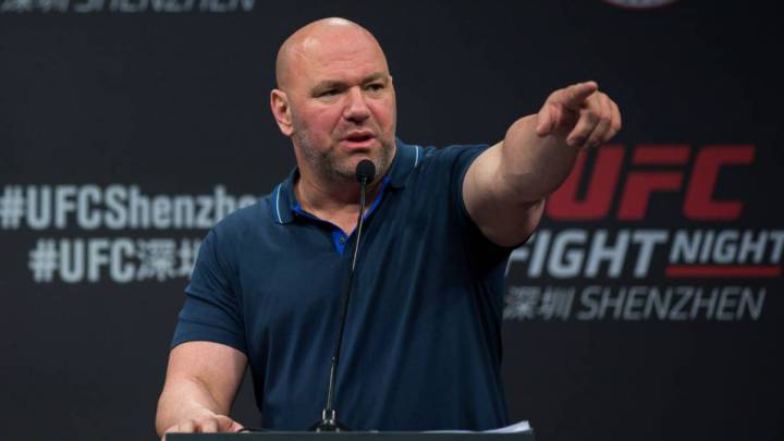 Dana White en conferencia de prensa