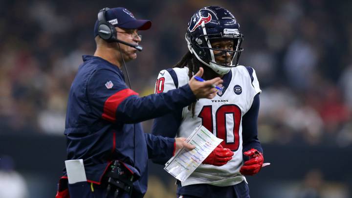 Bill O'Brien y DeAndre Hopkins