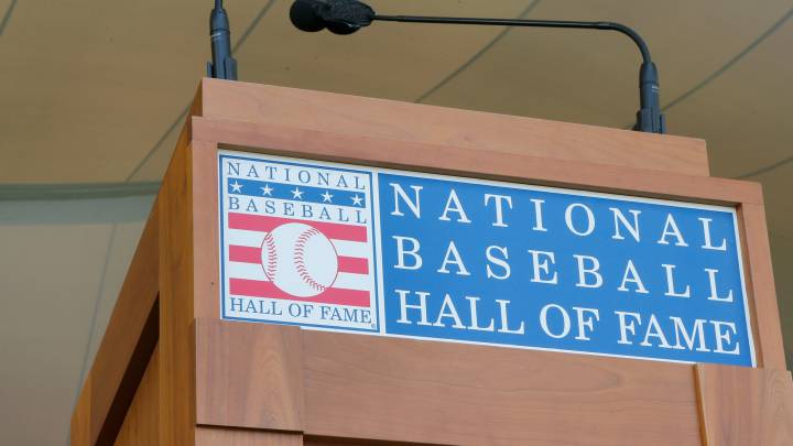 Estrado en el Salón de la Fama del Baseball
