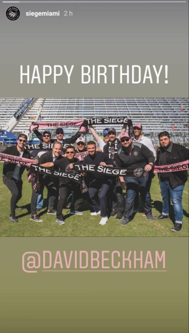 Fans de Inter Miami felicitan Beckham