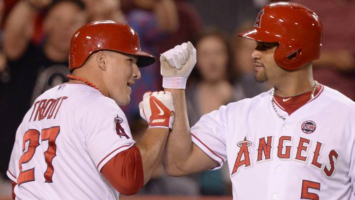 Mike Trout y Albert Pujols