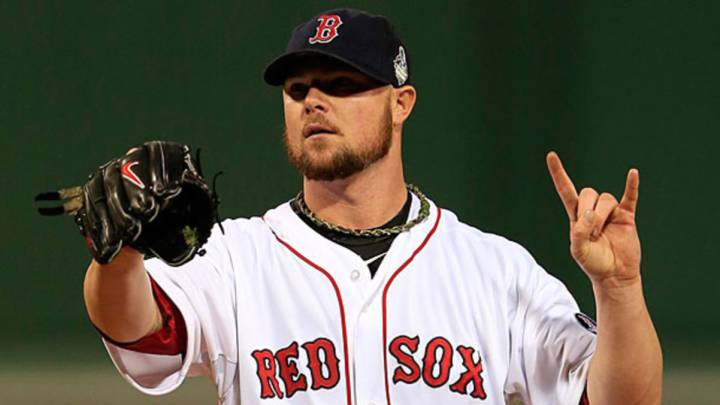 Jon Lester con los Red Sox