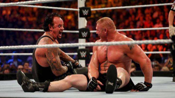 Brock Lesnar y Undertaker en WrestleMania XXX