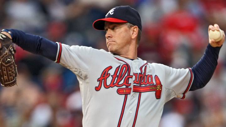 Tom Glavine con los Braves