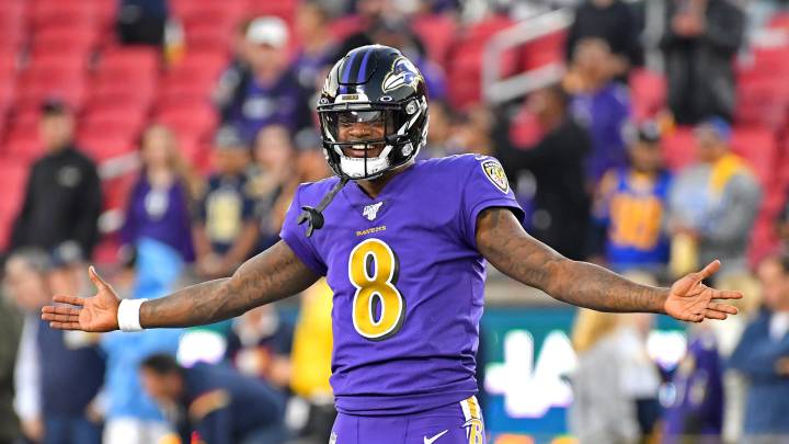 Lamar Jackson con los Ravens