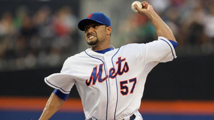 Johan Santana con los Mets