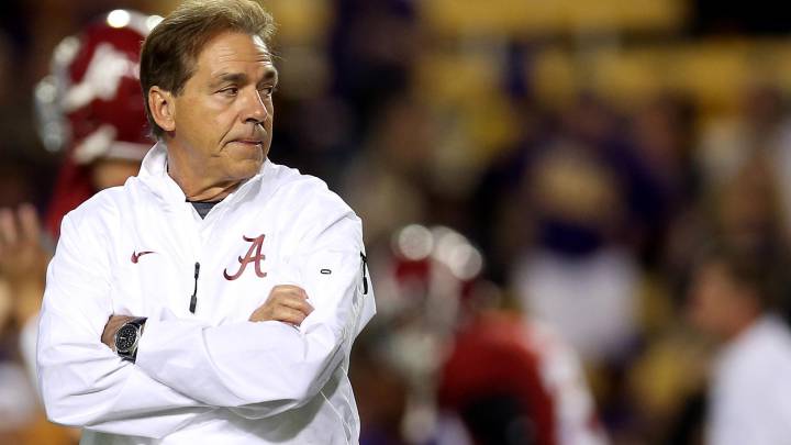 Nick Saban con Alabama