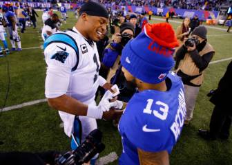 Beckham Jr. ayuda a Cam Newton para su retorno
