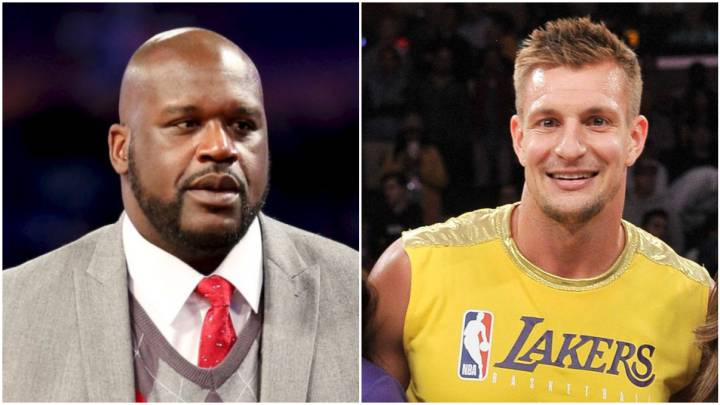 Shaquille O'Neal y Rob Gronkowski