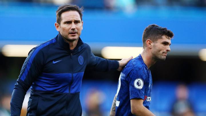 Lampard manda a Pulisic a la banca en el regreso de la Premier