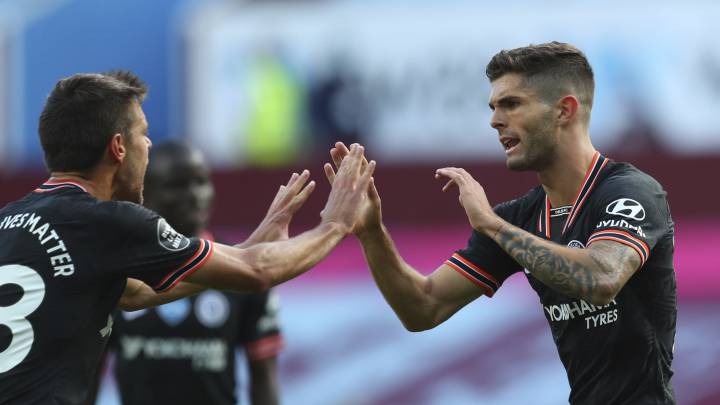 Pulisic sale de la banca para anotar el empate para Chelsea