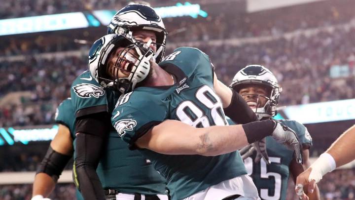 Dallas Goedert con los Eagles