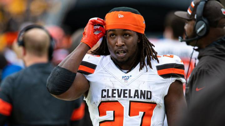 Kareem Hunt con los Browns