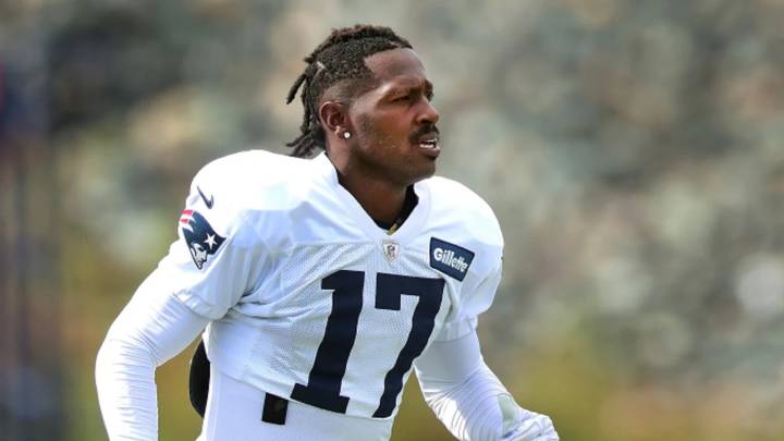 Antonio Brown con los Patriots
