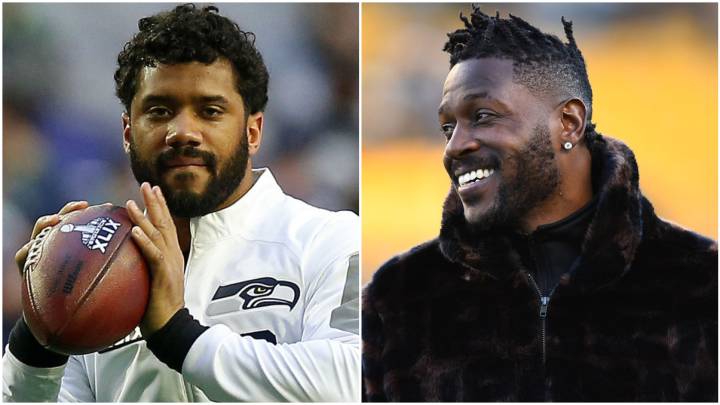 Russell Wilson y Antonio Brown