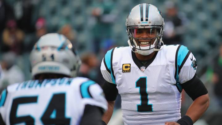 Cam Newton y Shaq Thompson
