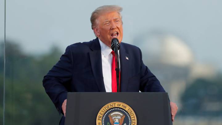 Donald Trump en conferencia de prensa