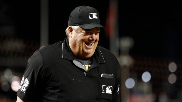 Joe West en partido de MLB