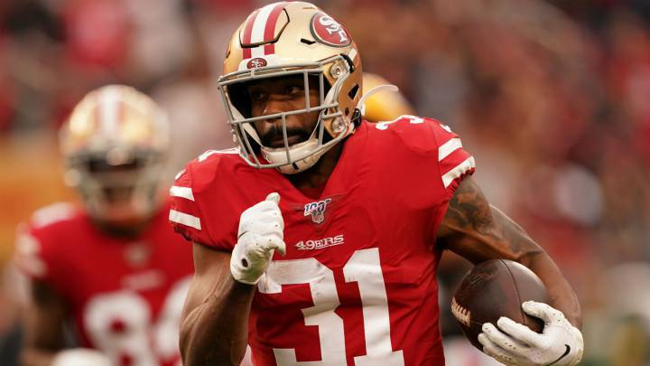 Raheem Mostert con los 49ers