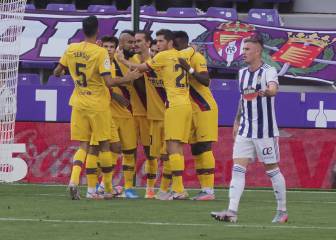 ¡Con lo justo! El Barça terminó pidiendo la hora ante Valladolid