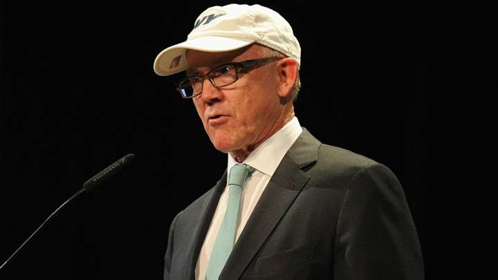 Woody Johnson con los Jets
