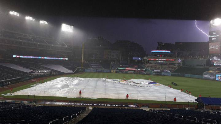 Panorámica del Nationals Park en Opening Day 2020