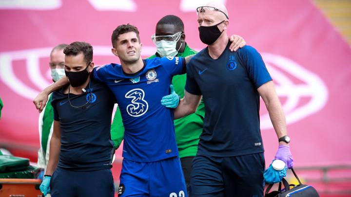 Christian Pulisic salió lesionado de la final de la FA Cup