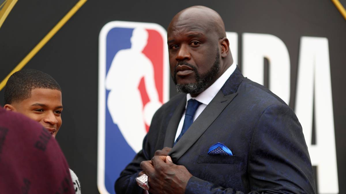 Shaquille O\'Neal en evento de NBA