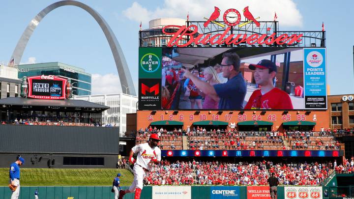 Busch Stadium en partido de los Cardinals