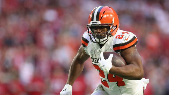 Nick Chubb con los Browns