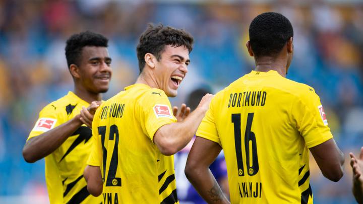 Gio Reyna marca doblete en la goleada del Borussia Dortmund