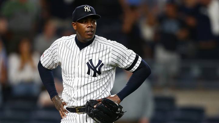 Aroldis Chapman con los Yankees